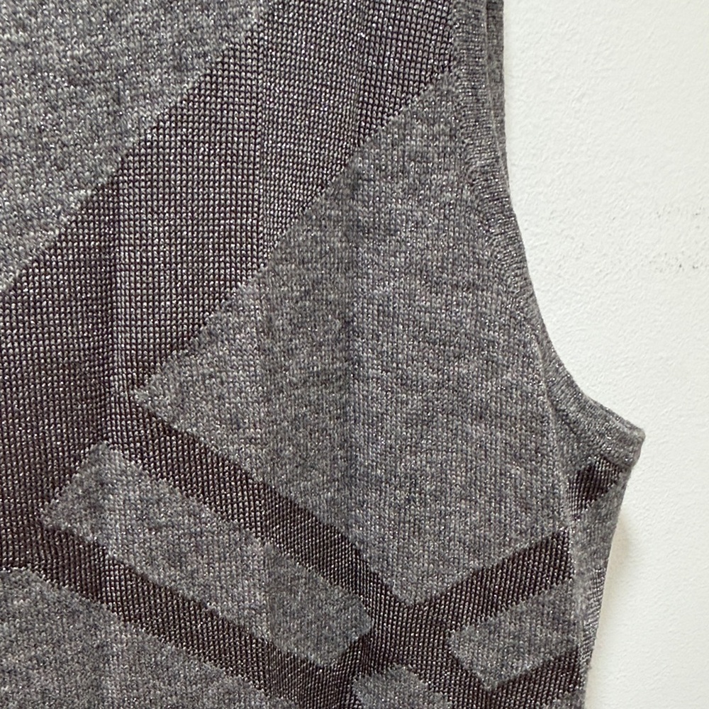 Lauren Ralph Lauren Women’s WOOL Striped Geometric Sleeveless Knit Top Plus 2X - Picture 6 of 9